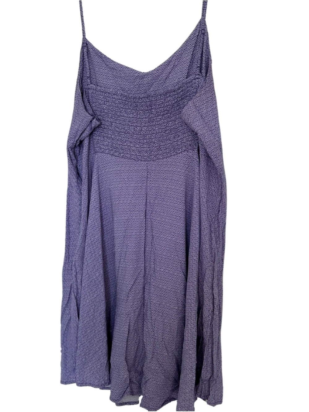 Old Navy Purple Patterned V-Neck Maxi Dress - Picture 2 of 5